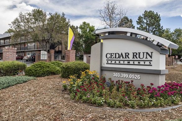 Cedar Run Apartments Denver Main Entrance